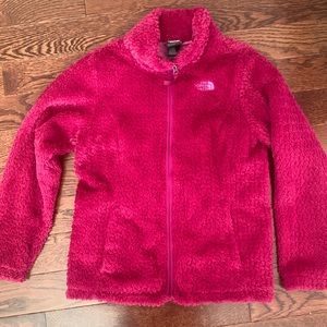 North face fleece pink/magenta girls large 14/16